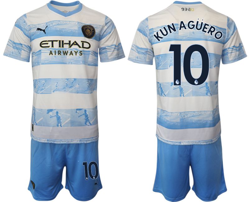 Men 2022-2023 Club Manchester City blue #10 Soccer Jersey
